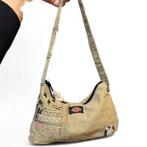 Handmade Upcycled Dickies Bunny Mini Shoulder Bag One of a Kind